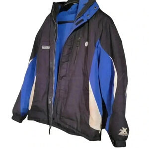 Zero X Posure Youth Double Winter  Jacket 18/20  XL 2 full jackets fleece inside